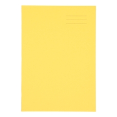 A4+ Exercise Book 48 Page, Plain, Yellow - Pack of 50
